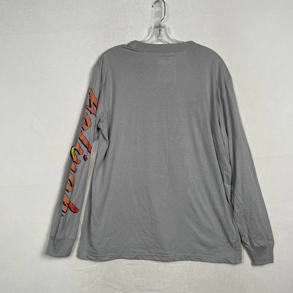 NWT Aaliyah Princess of R&B Long Sleeve Gray Vinyl Graphic Tee Size Large Unisex - Picture 4 of 9